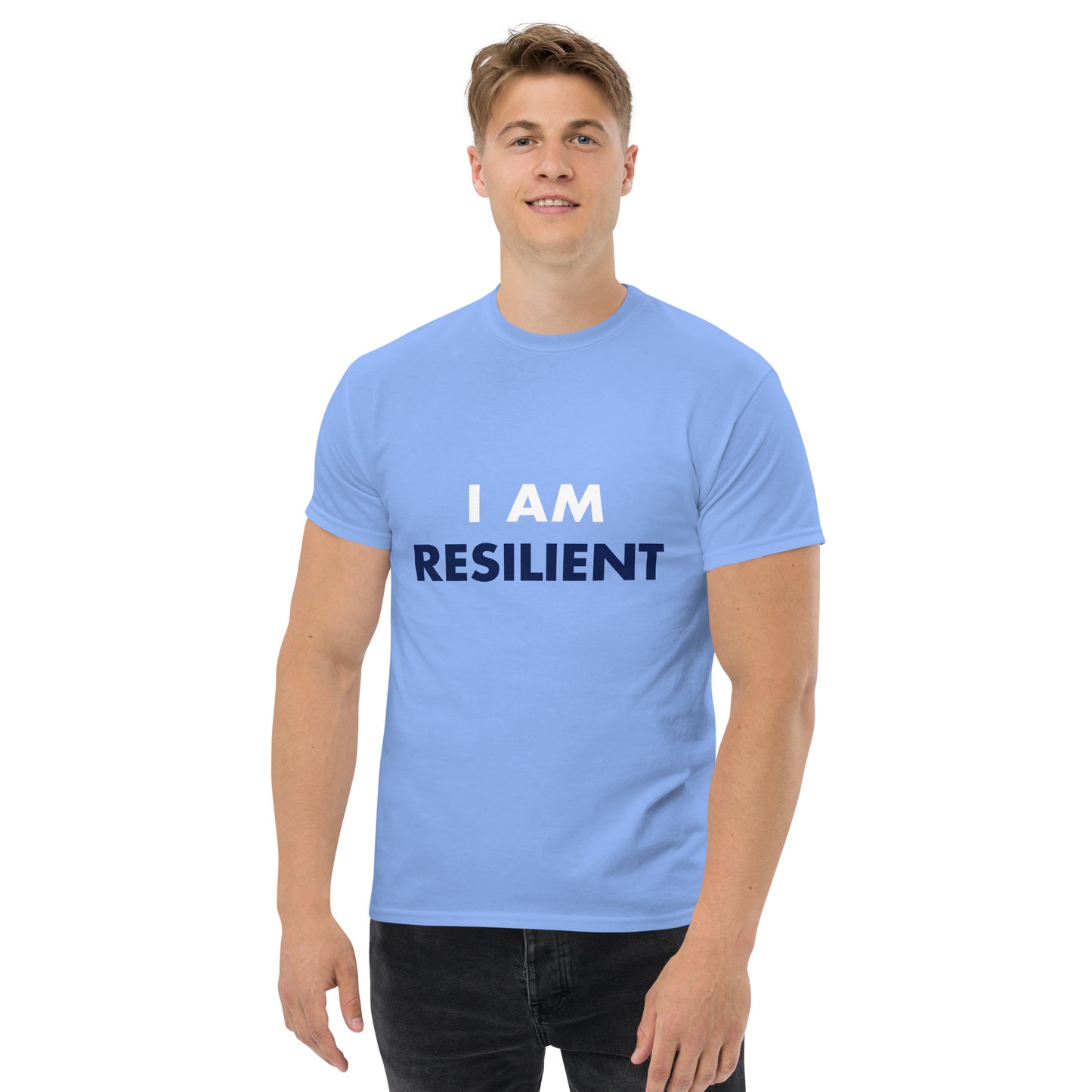 I Am Resilient and Brilliant Blue Tee